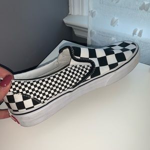 Checkerboard Slip-On Vans